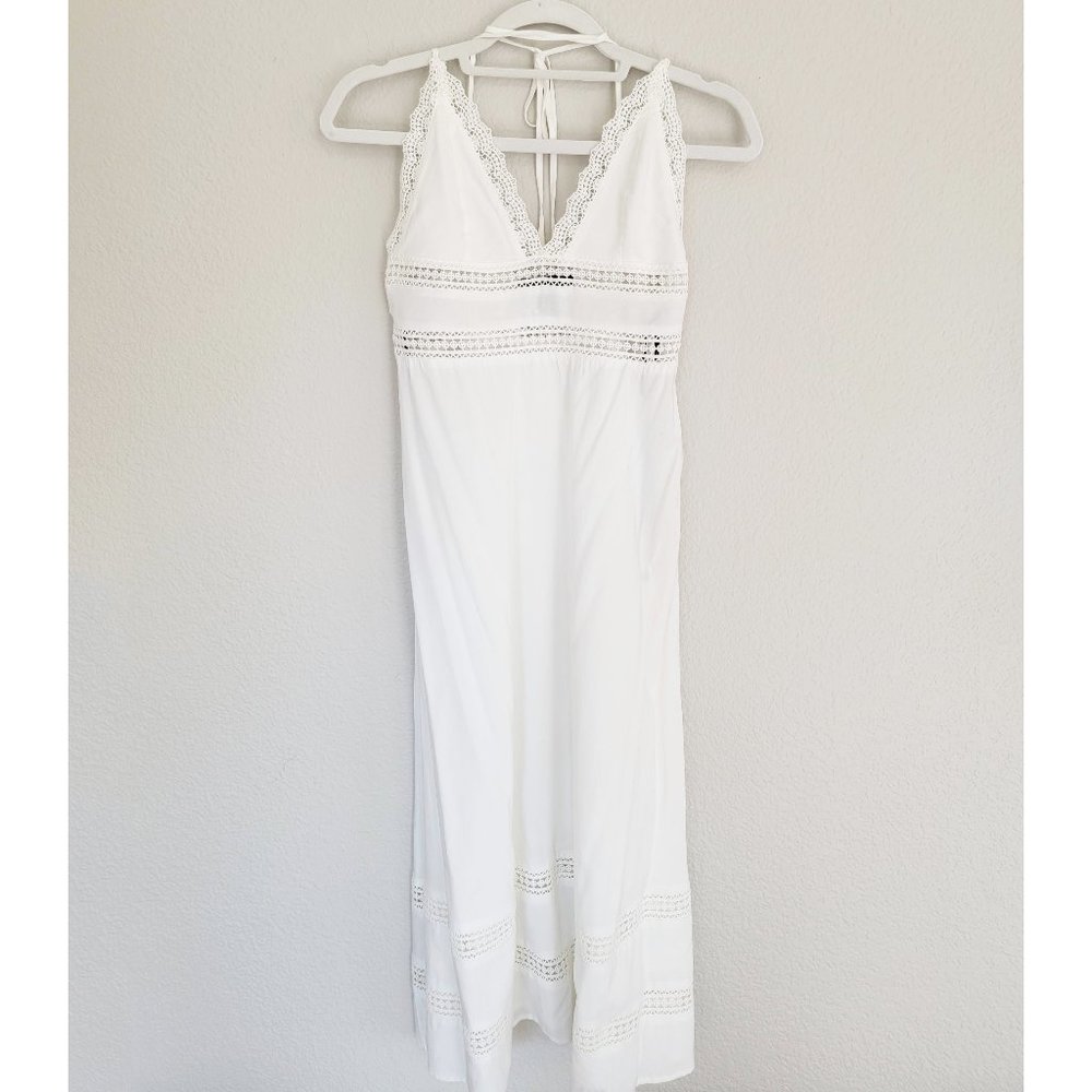 Flowy White Strappy Dress